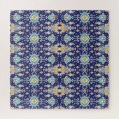 Ikat Geometric: Folklore Oriental Ornament. Legpuzzel (Horizontaal)