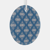 Ikat Geometrische Folklore Damask Ornament (Voorkant Rechts)