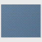Ikat Geometrische Folklore Damask Ornament Cadeaupapier (Vlak)