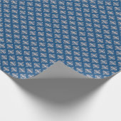 Ikat Geometrische Folklore Damask Ornament Cadeaupapier (Hoek)