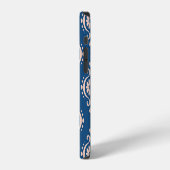 Ikat Geometrische Folklore Damask Ornament iPhone Hoesje (Linkerkant)