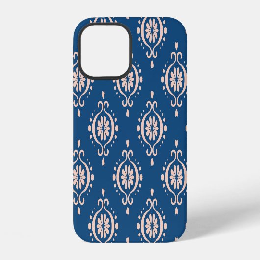 Ikat Geometrische Folklore Damask Ornament iPhone Hoesje (Achterkant)