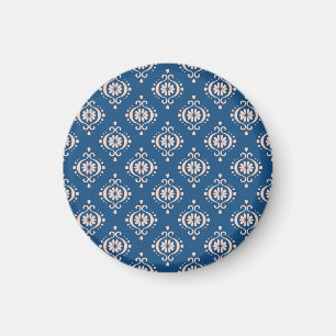 Ikat Geometrische Folklore Damask Ornament Magneet