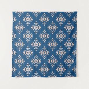Ikat Geometrische Folklore Damask Ornament Wandkleed