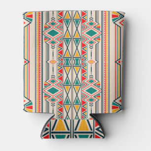 Ikat geometrische, folklore etnische ornament. blikjeskoeler
