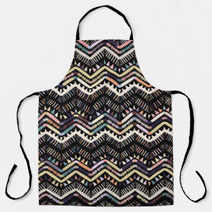 Ikat geometrische folklore, tribal Aztec patroon. Schort