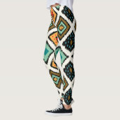 Ikat geometrische, folklore tribale textuur. leggings (Links)