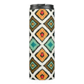 Ikat geometrische, folklore tribale textuur. thermosbeker (Achterkant)