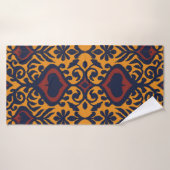 Ikat geometrische folklore-versiering. Oriental da Badhanddoek (Badhanddoek)