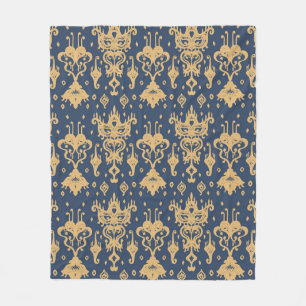 Ikat geometrische folklore-versiering. Oriental da Fleece Deken