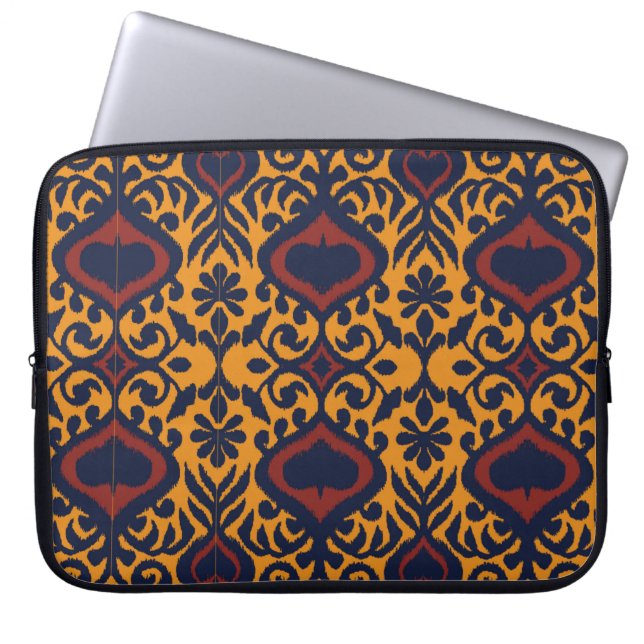 Ikat geometrische folklore-versiering. Oriental da Laptop Sleeve (Voorkant)