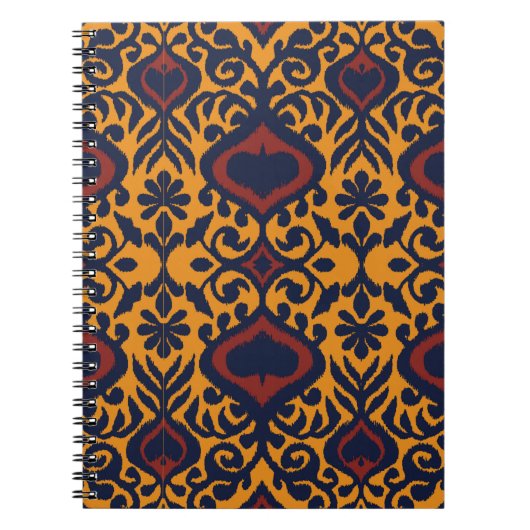 Ikat geometrische folklore-versiering. Oriental da Notitieboek (Voorkant)