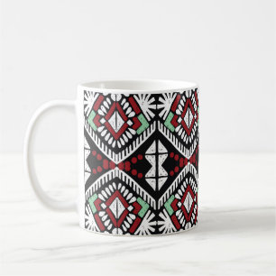 Ikat geometrische folklore-versiering. Tribale etn Koffiemok