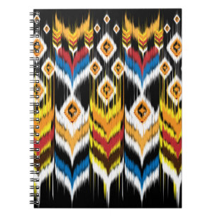 Ikat geometrische folklore-versiering. Tribale etn Notitieboek