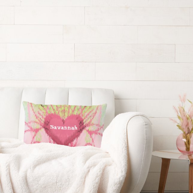 iKat Girly Swirly Heart Pillow Kussen (Bank)