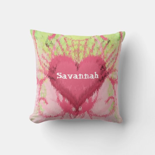 iKat Girly Swirly Heart Pillow Kussen (Voorkant)