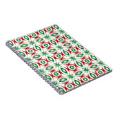 Ikat Kerstpatroon Notitieboek (Rechterzijde)