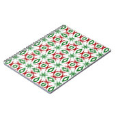 Ikat Kerstpatroon Notitieboek (Linkerzijde)