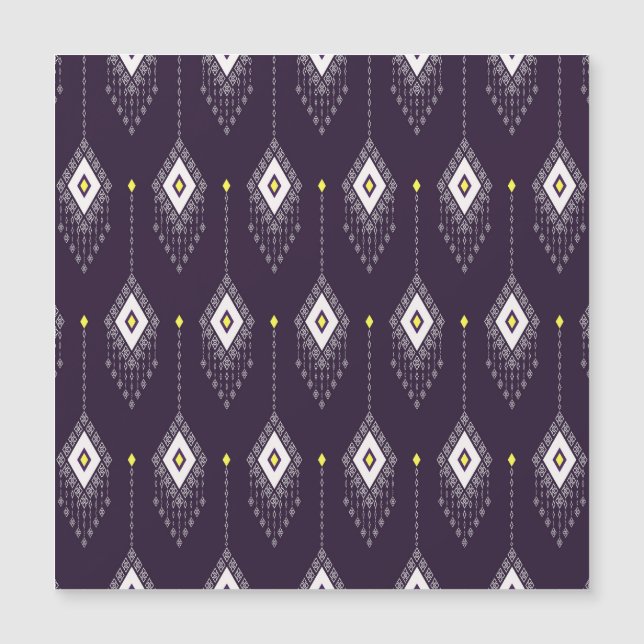 Ikat kroonluchterpatroon:  textielontwerp (Voorkant)