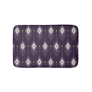 Ikat kroonluchterpatroon: textielontwerp badmat