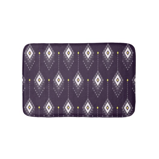 Ikat kroonluchterpatroon: textielontwerp badmat (Voorkant)