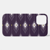 Ikat kroonluchterpatroon:  textielontwerp Case-Mate iPhone case (Achterkant (horizontaal))