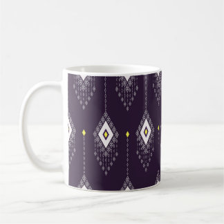 Ikat kroonluchterpatroon: textielontwerp koffiemok