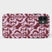 Ikat Moorish Damask - Bourgogne en roze Case-Mate iPhone Case (Achterkant (horizontaal))