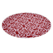 Ikat Moorish Damask - donkerrood en roze Snijplank (Hoek)