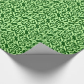 Ikat Moorish Damask - groen voor dennenhout en ner Cadeaupapier (Hoek)