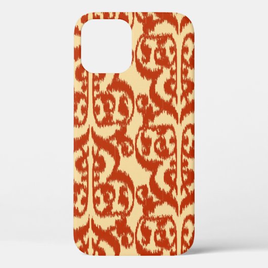 Ikat Moorish Damask - Mandarin oranje Case-Mate iPhone Case (Achterkant)