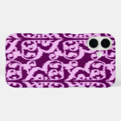 Ikat Moorish Damask - paars en orchidee Case-Mate iPhone Case (Achterkant (horizontaal))