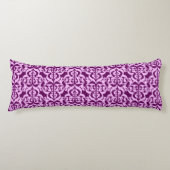 Ikat Moorish Damask - paars en orchidee Lichaamskussen (Voorkant)