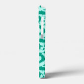 Ikat Moorish Damask - peace ock en aqua Case-Mate iPhone Case (Achterkant / Links)