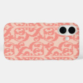 Ikat Moorish Damask - perzik en koraalroze Case-Mate iPhone Case (Achterkant (horizontaal))