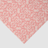Ikat Moorish Damask - perzik en koraalroze Tissuepapier (Detail)