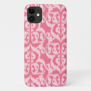 Ikat Moorish Damask - schaduwen van koraalroze Case-Mate iPhone Case