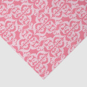 Ikat Moorish Damask - schaduwen van koraalroze Tissuepapier (Detail)