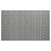 Ikat Moorish Damask - zwart-wit Stof (Yard (91,4 cm))
