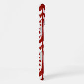 Ikat Moorse damast - donkerrood en wit iPhone Hoesje (Rechterkant)