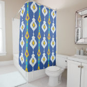 Ikat naadloos patroon douchegordijn (In situ)