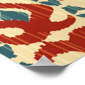 Ikat naadloos patroon poster (Hoek)