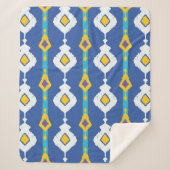 Ikat naadloos patroon sherpa deken (Voorkant)