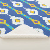 Ikat naadloos patroon sherpa deken (3/4)