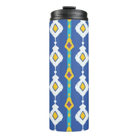 Ikat naadloos patroon thermosbeker (Voorkant)