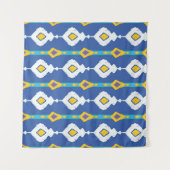 Ikat naadloos patroon wandkleed (Voorkant (horizontaal))