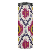 Ikat naadloze patroonachtergrond Traditioneel onde Thermosbeker (Achterkant)