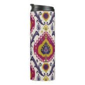 Ikat naadloze patroonachtergrond Traditioneel onde Thermosbeker (Geroteerd rechts)