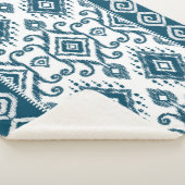 Ikat Paisley Pattern Sherpa Deken (3/4)