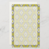 Ikat  patroon briefpapier (Voorkant / Achterkant)